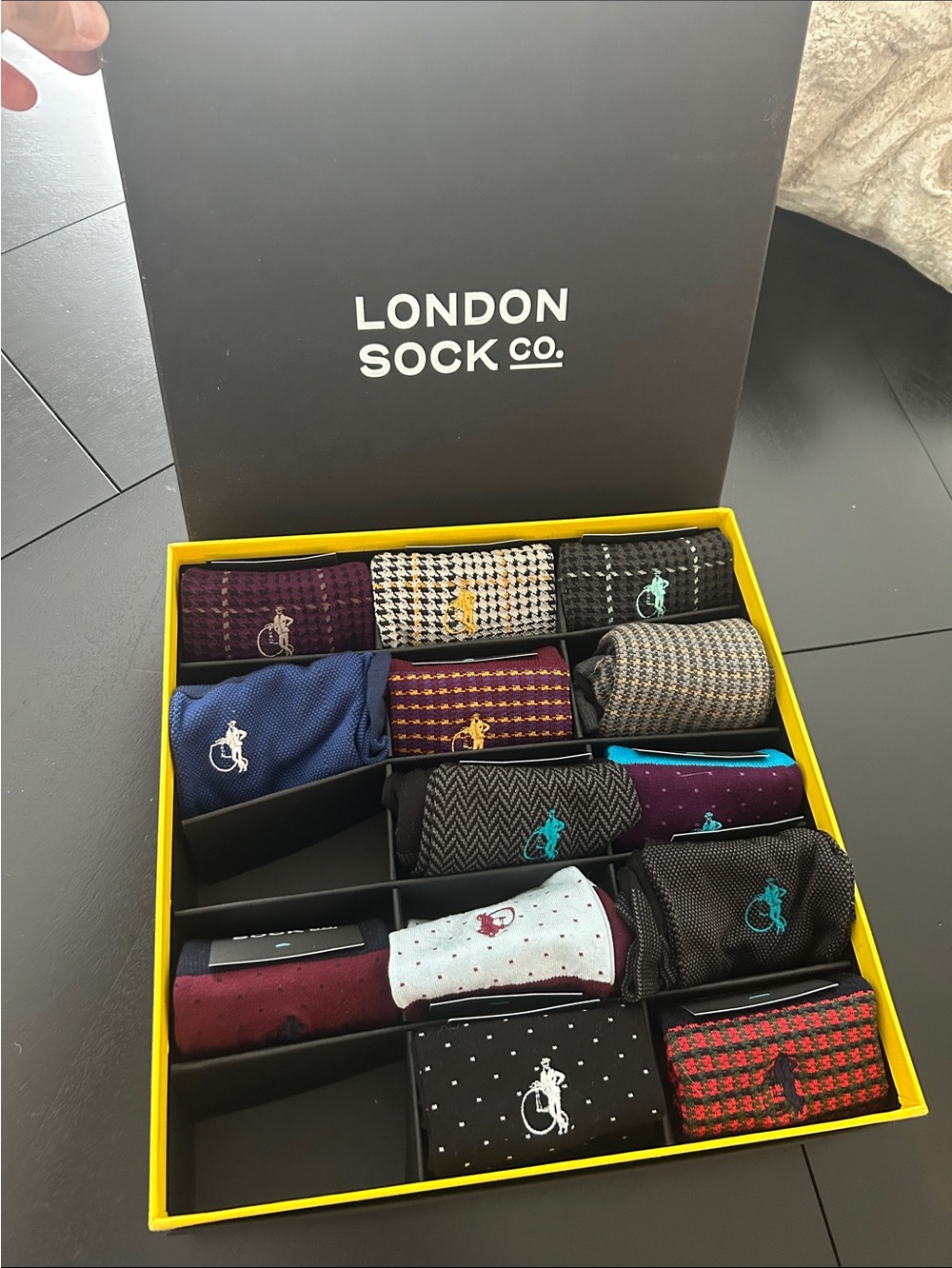 Men's Patterned Casual Socks - Multi Color Gift Box.  London Sock Co.